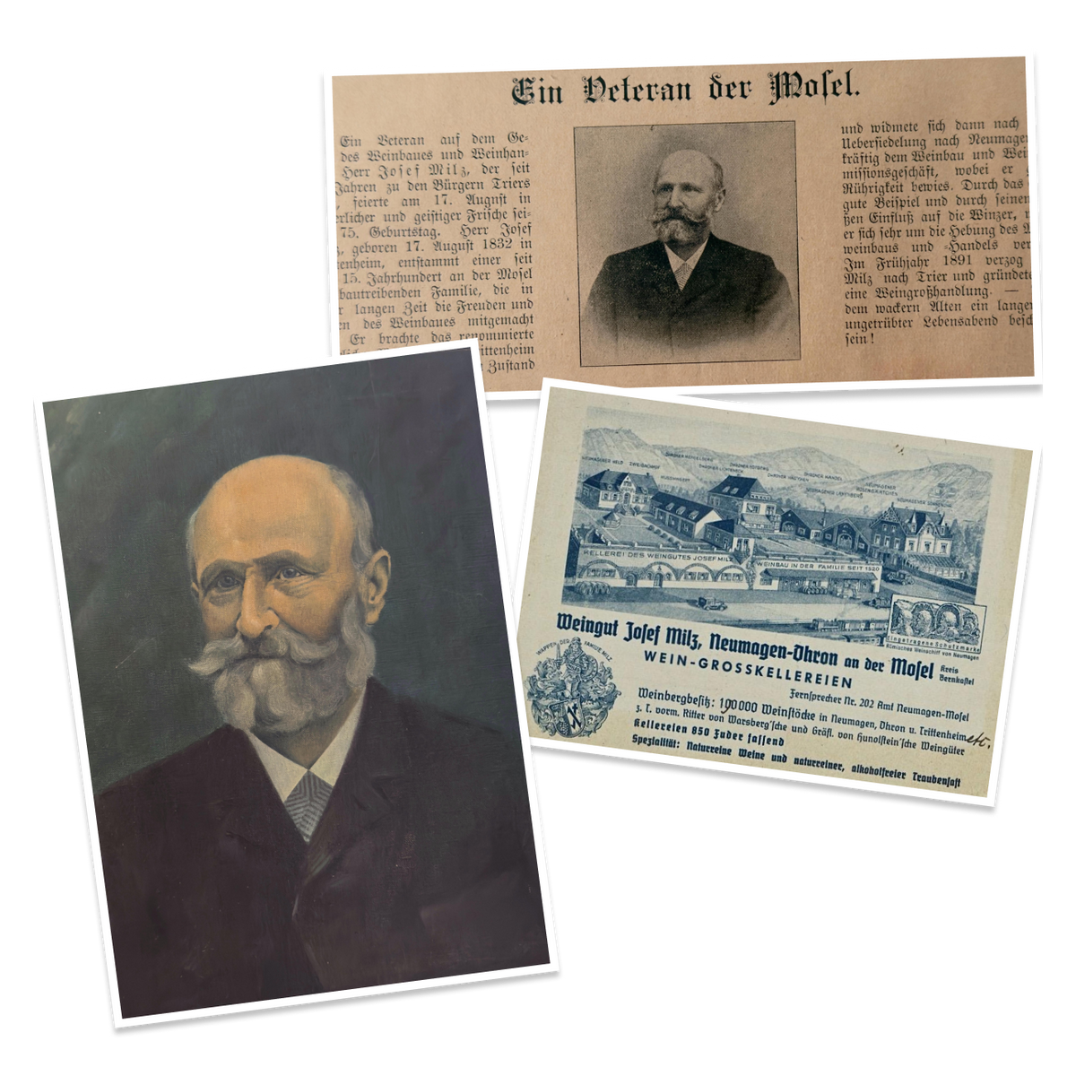 Franz Josef Milz, founder of the wholesale wine merchant 1891